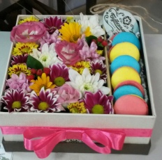 Букеты с макарунами