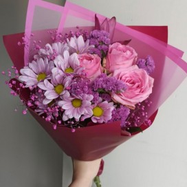 Превью Букет «Розовое чудо»‎