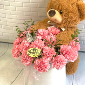 Подарок с плюшевым мишкой